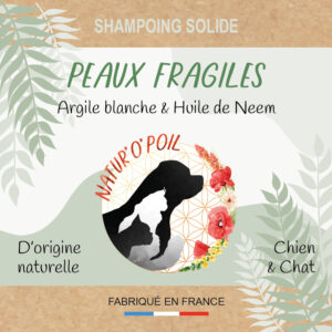 Shampoing solide peaux fragiles