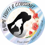 Etiquette produit du baume de soin naturel truffe & coussinet